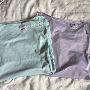 Ollie Swaddles - Light Green and Light Purple